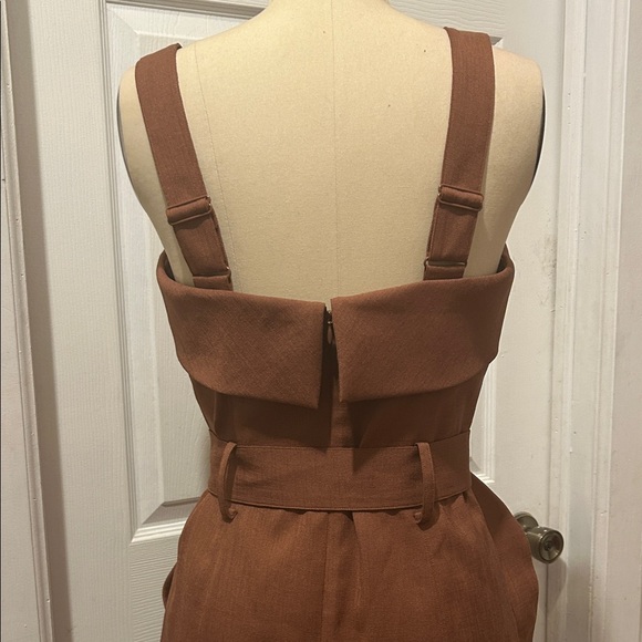 Reiss Brown Belted Mini Dress - Picture 8 of 14